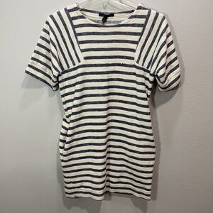 5 for $25 Banana republic terry cloth dress striped blue white‎